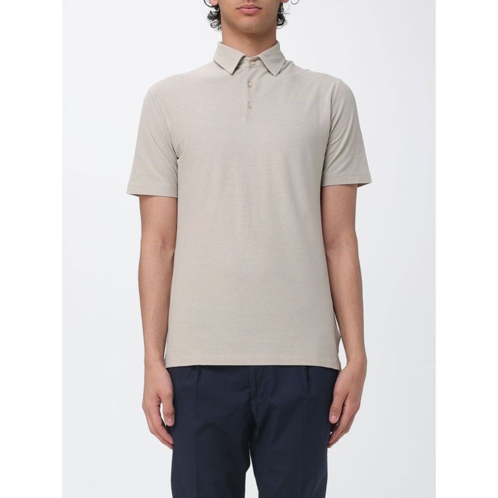 Zanone Polo Shirt Men Beige